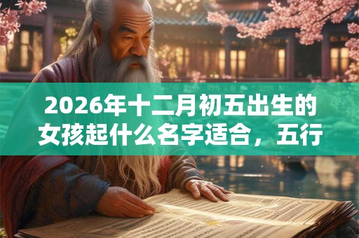 2026年十二月初五出生的女孩起什么名字适合，五行属什么