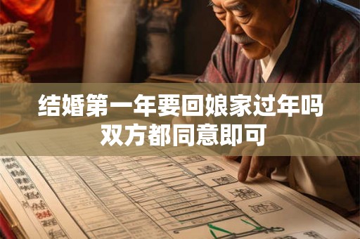 结婚第一年要回娘家过年吗 双方都同意即可
