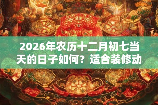 2026年农历十二月初七当天的日子如何？适合装修动土吗？