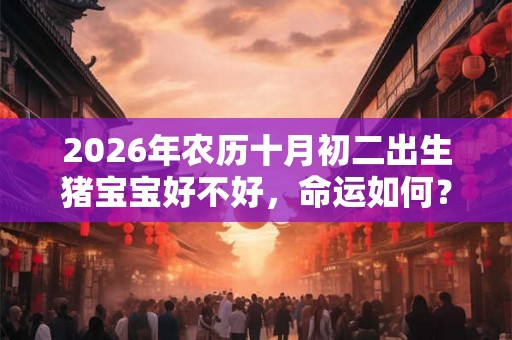 2026年农历十月初二出生猪宝宝好不好，命运如何？
