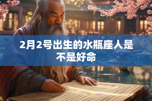 2月2号出生的水瓶座人是不是好命