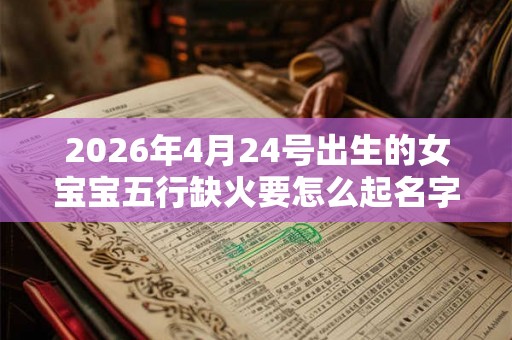 2026年4月24号出生的女宝宝五行缺火要怎么起名字 2026年4月24号出生的女宝宝五行缺火要怎么起名字