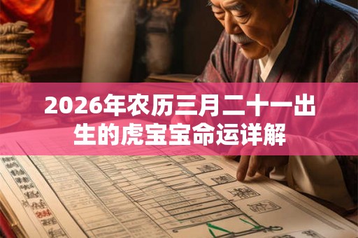 2026年农历三月二十一出生的虎宝宝命运详解