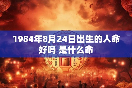 1984年8月24日出生的人命好吗 是什么命 1984年8月24日出生的人命好吗 是什么命