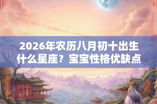 2026年农历八月初十出生什么星座？宝宝性格优缺点？