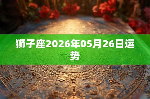 狮子座2026年05月26日运势 狮子座2026年05月26日运势