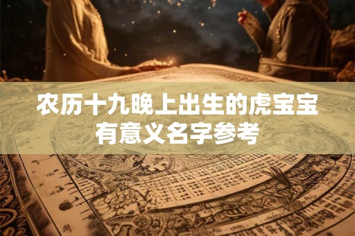 农历十九晚上出生的虎宝宝有意义名字参考