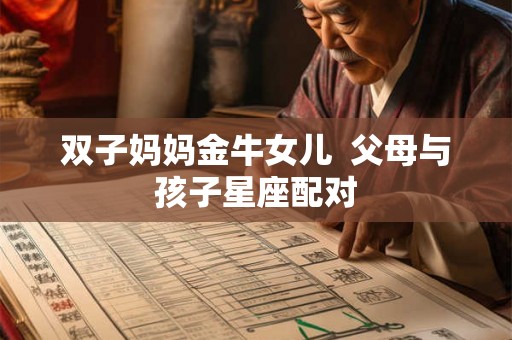 双子妈妈金牛女儿  父母与孩子星座配对