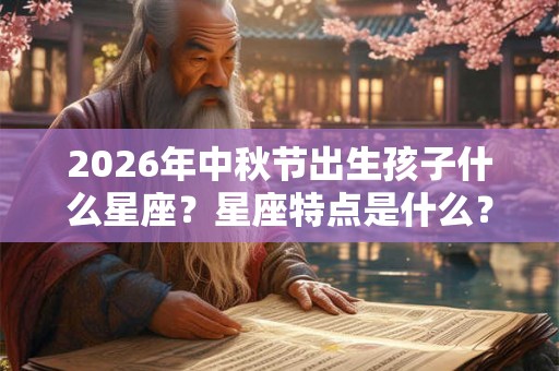 2026年中秋节出生孩子什么星座？星座特点是什么？