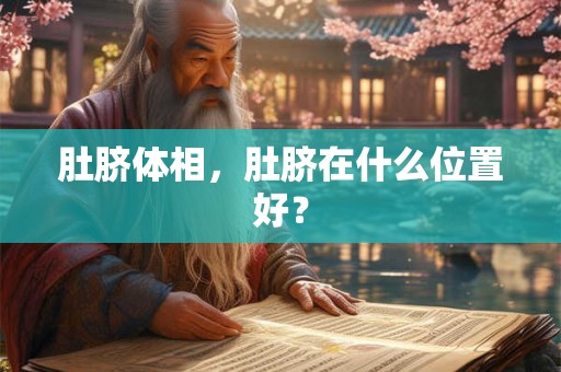 肚脐体相，肚脐在什么位置好？