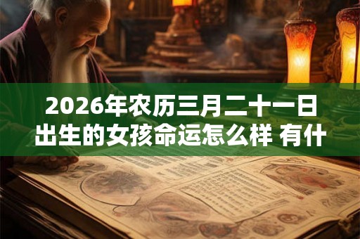 2026年农历三月二十一日出生的女孩命运怎么样 有什么说法