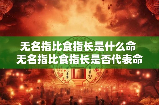 无名指比食指长是什么命 无名指比食指长是否代表命运上的什么不同 无名指比食指长是什么命 无名指比食指长是否代表命运上的什么不同
