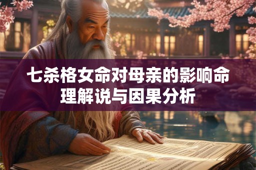 七杀格女命对母亲的影响命理解说与因果分析