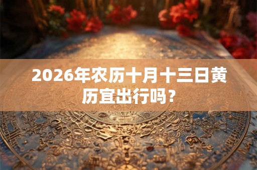 2026年农历十月十三日黄历宜出行吗? 2026年农历十月十三日黄历宜出行吗?