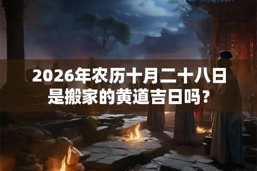 2026年农历十月二十八日是搬家的黄道吉日吗？