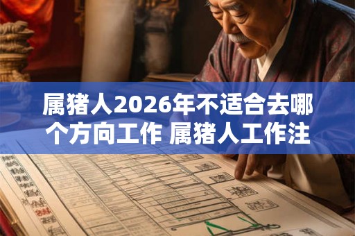 属猪人2026年不适合去哪个方向工作 属猪人工作注意事项
