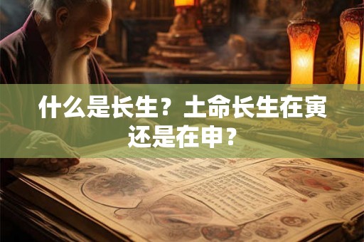 什么是长生？土命长生在寅还是在申？