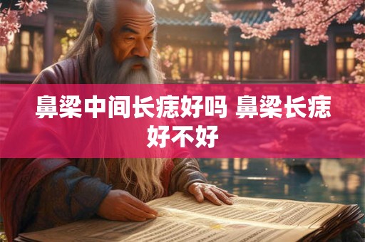 鼻梁中间长痣好吗 鼻梁长痣好不好 鼻梁中间长痣好吗 鼻梁长痣好不好