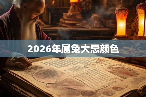 2026年属兔大忌颜色