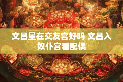 文昌星在交友宫好吗 文昌入奴仆宫看配偶