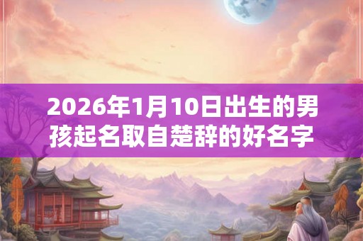2026年1月10日出生的男孩起名取自楚辞的好名字 2026年1月10日出生的男孩起名取自楚辞的好名字