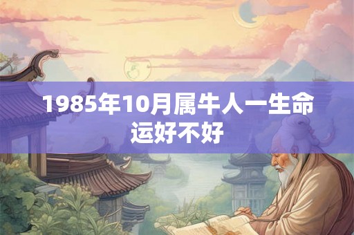1985年10月属牛人一生命运好不好
