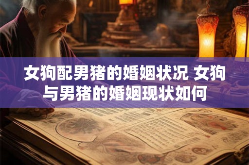 女狗配男猪的婚姻状况 女狗与男猪的婚姻现状如何