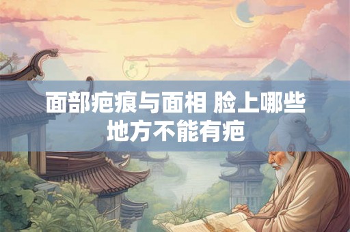 面部疤痕与面相 脸上哪些地方不能有疤