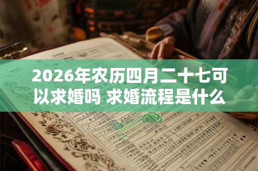 2026年农历四月二十七可以求婚吗 求婚流程是什么