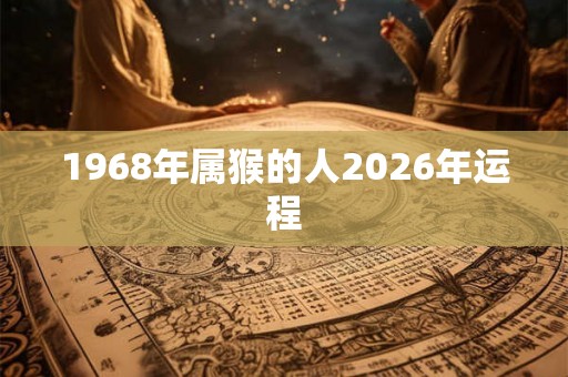 1968年属猴的人2026年运程