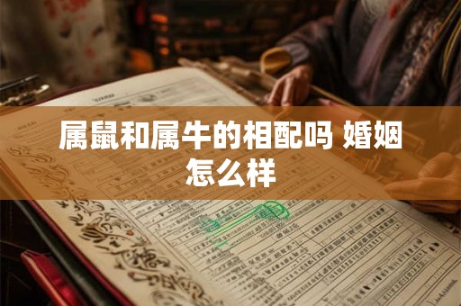 属鼠和属牛的相配吗 婚姻怎么样 属鼠和属牛的相配吗 婚姻怎么样