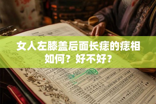 女人左膝盖后面长痣的痣相如何？好不好？