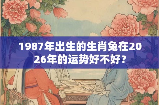 1987年出生的生肖兔在2026年的运势好不好？