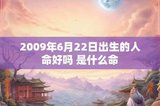 2009年6月22日出生的人命好吗 是什么命 2009年6月22日出生的人命好吗 是什么命