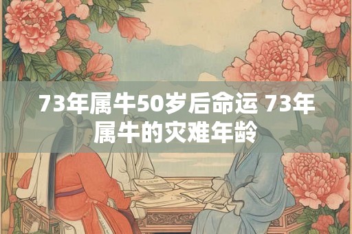 73年属牛50岁后命运 73年属牛的灾难年龄