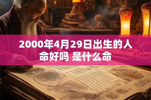 2000年4月29日出生的人命好吗 是什么命 2000年4月29日出生的人命好吗 是什么命