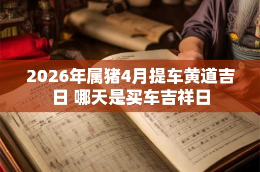 2026年属猪4月提车黄道吉日 哪天是买车吉祥日