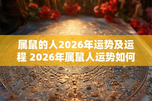 属鼠的人2026年运势及运程 2026年属鼠人运势如何