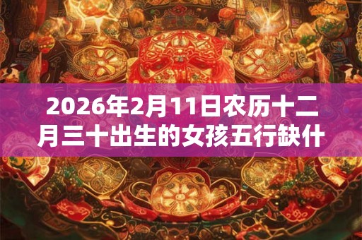 2026年2月11日农历十二月三十出生的女孩五行缺什么 2026年2月11日农历十二月三十出生的女孩五行缺什么