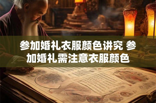 参加婚礼衣服颜色讲究 参加婚礼需注意衣服颜色