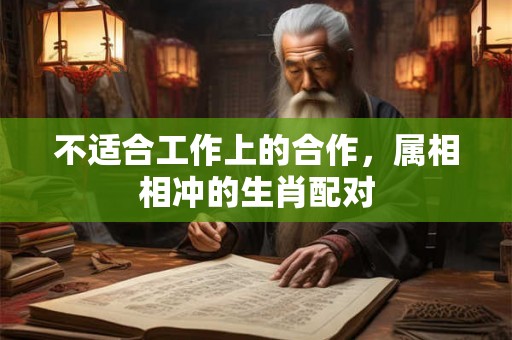 不适合工作上的合作，属相相冲的生肖配对