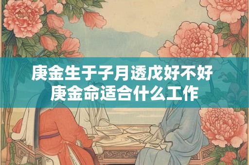 庚金生于子月透戊好不好 庚金命适合什么工作