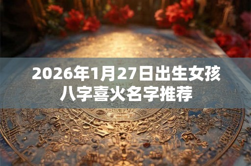 2026年1月27日出生女孩八字喜火名字推荐