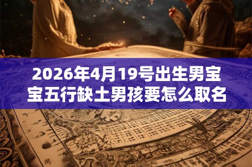 2026年4月19号出生男宝宝五行缺土男孩要怎么取名好 2026年4月19号出生男宝宝五行缺土男孩要怎么取名好