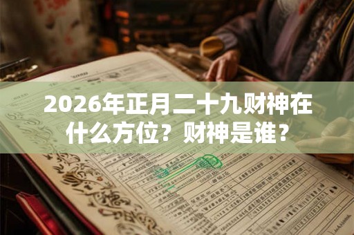 2026年正月二十九财神在什么方位？财神是谁？