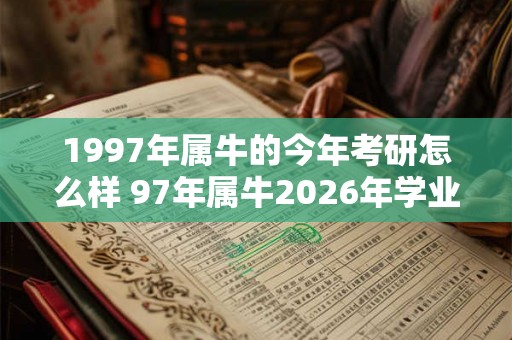 1997年属牛的今年考研怎么样 97年属牛2026年学业运势如何
