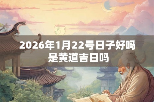 2026年1月22号日子好吗 是黄道吉日吗 2026年1月22号日子好吗 是黄道吉日吗