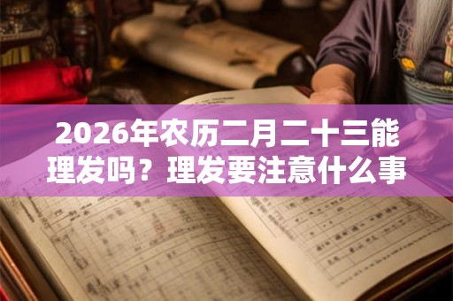 2026年农历二月二十三能理发吗?理发要注意什么事项? 2026年农历二月二十三能理发吗?理发要注意什么事项?