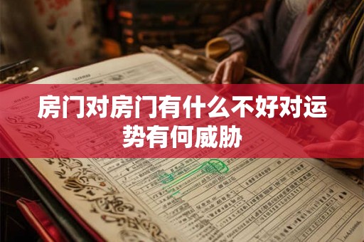 房门对房门有什么不好对运势有何威胁