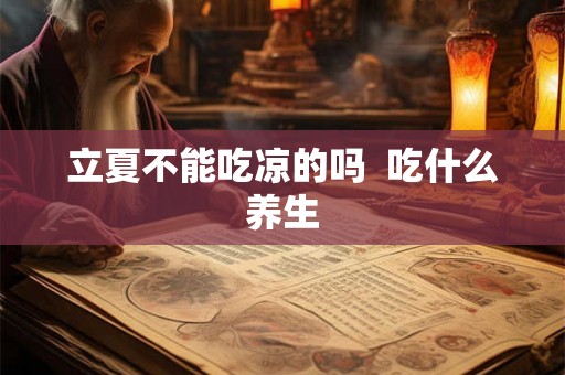 立夏不能吃凉的吗  吃什么养生
